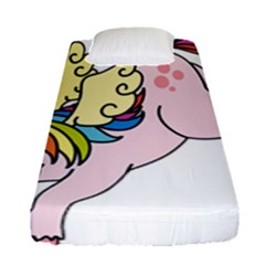 Unicorn Arociris Raimbow Magic Fitted Sheet (single Size) by Sudhe