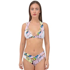 Unicorn Arociris Raimbow Magic Double Strap Halter Bikini Set by Sudhe