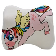 Unicorn Arociris Raimbow Magic Velour Head Support Cushion by Sudhe