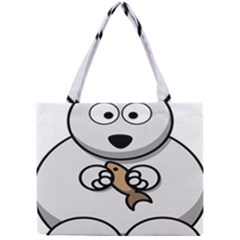 Bear Polar Bear Arctic Fish Mammal Mini Tote Bag by Sudhe