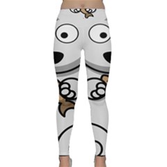 Bear Polar Bear Arctic Fish Mammal Classic Yoga Leggings by Sudhe