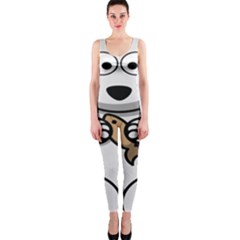 Bear Polar Bear Arctic Fish Mammal One Piece Catsuit by Sudhe