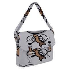 Bear Polar Bear Arctic Fish Mammal Buckle Messenger Bag by Sudhe