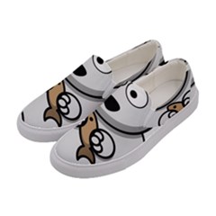 Bear Polar Bear Arctic Fish Mammal Women s Canvas Slip Ons by Sudhe