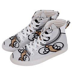 Bear Polar Bear Arctic Fish Mammal Men s Hi-top Skate Sneakers by Sudhe