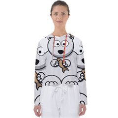 Bear Polar Bear Arctic Fish Mammal Women s Slouchy Sweat by Sudhe