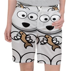 Bear Polar Bear Arctic Fish Mammal Pocket Shorts by Sudhe