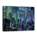 City Night Landmark Canvas 16  x 12  (Stretched) View1