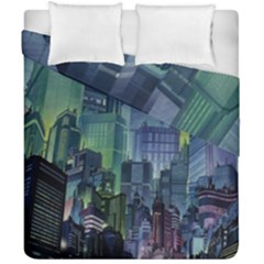 City Night Landmark Duvet Cover Double Side (california King Size) by Sudhe