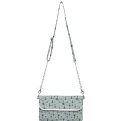 Telephone Lines Repeating Pattern Mini Crossbody Handbag