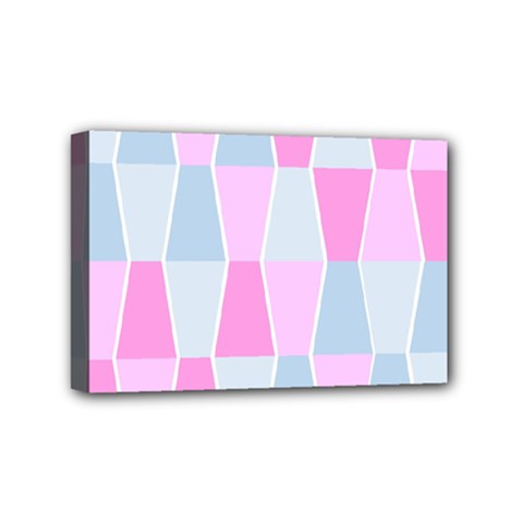 Geometric Pattern Design Pastels Mini Canvas 6  X 4  (stretched)