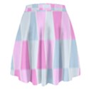 Geometric Pattern Design Pastels High Waist Skirt View2