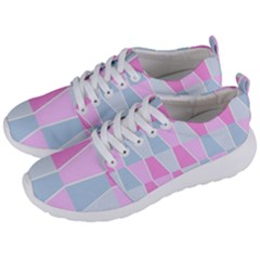 Geometric Pattern Design Pastels Men s Lightweight Sports Shoes