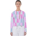 Geometric Pattern Design Pastels Women s Slouchy Sweat View1