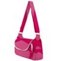 Geometric Shapes Magenta Pink Rose Post Office Delivery Bag View2