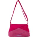 Geometric Shapes Magenta Pink Rose Post Office Delivery Bag View3