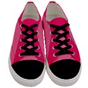 Geometric Shapes Magenta Pink Rose Men s Low Top Canvas Sneakers View1