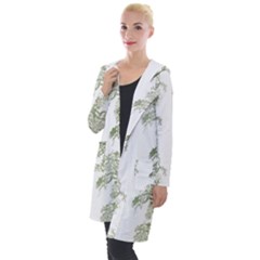 Trees Tile Horizonal Hooded Pocket Cardigan