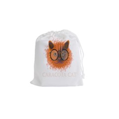 Cat Smart Design Pet Cute Animal Drawstring Pouch (small) by Sudhe