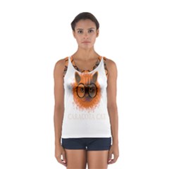 Cat Smart Design Pet Cute Animal Sport Tank Top  by Sudhe