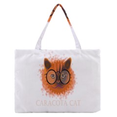 Cat Smart Design Pet Cute Animal Zipper Medium Tote Bag by Sudhe