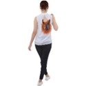 Cat Smart Design Pet Cute Animal Mock Neck Chiffon Sleeveless Top View2