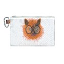 Cat Smart Design Pet Cute Animal Canvas Cosmetic Bag (Medium) View1