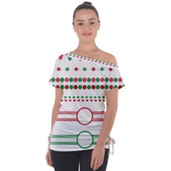 Christmas Borders Frames Holiday Tie-up Tee