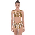 Tiger Bstract Animal Art Pattern Skin Bandaged Up Bikini Set  View1