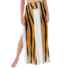 Tiger Bstract Animal Art Pattern Skin Maxi Chiffon Tie-up Sarong by Sudhe