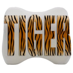 Tiger Bstract Animal Art Pattern Skin Velour Head Support Cushion by Sudhe