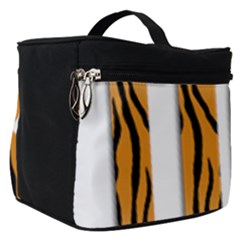 Tiger Bstract Animal Art Pattern Skin Make Up Travel Bag (small) by Sudhe