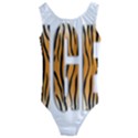 Tiger Bstract Animal Art Pattern Skin Kids  Cut-Out Back One Piece Swimsuit View1