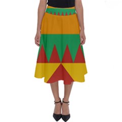 Burger Bread Food Cheese Vegetable Perfect Length Midi Skirt by Sudhe