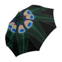 Peacock Feather Folding Umbrellas View2