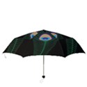 Peacock Feather Folding Umbrellas View3