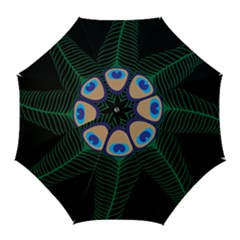 Peacock Feather Golf Umbrellas