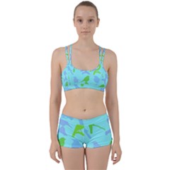 Bird Watching - Light Blue Green- Perfect Fit Gym Set by WensdaiAmbrose