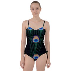 Peacock Feather Sweetheart Tankini Set by Sudhe