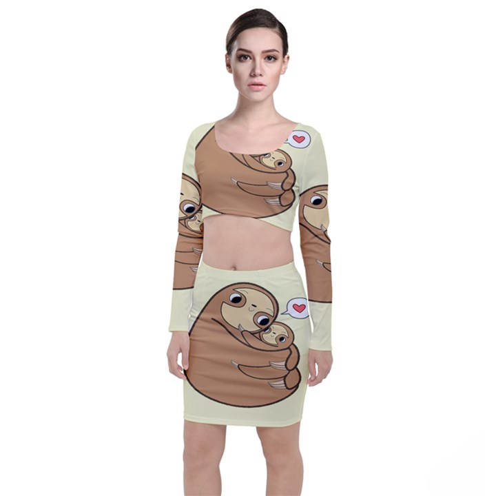 Sloth Top and Skirt Sets