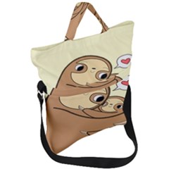 Sloth Fold Over Handle Tote Bag by Sudhe