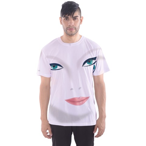 Face Beauty Woman Young Skin Men s Sports Mesh Tee by Sudhe