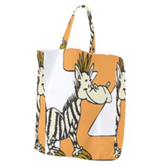 Zebra Animal Alphabet Z Wild Giant Grocery Tote by Sudhe