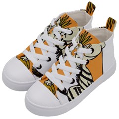 Zebra Animal Alphabet Z Wild Kids  Mid-top Canvas Sneakers by Sudhe