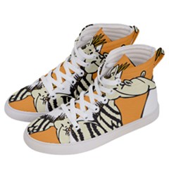 Zebra Animal Alphabet Z Wild Women s Hi-top Skate Sneakers by Sudhe