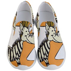 Zebra Animal Alphabet Z Wild Men s Lightweight Slip Ons by Sudhe