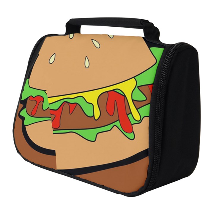 Burger Double Full Print Travel Pouch (Small)