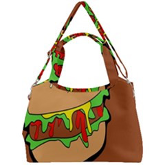 Burger Double Double Compartment Shoulder Bag