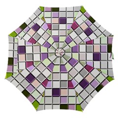 Color Tiles Abstract Mosaic Background Straight Umbrellas by Sudhe