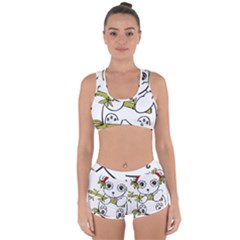 Panda China Chinese Furry Racerback Boyleg Bikini Set by Sudhe